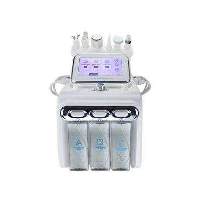 China Portable Hydraulic Exfoliators Beauty Machine 6 in 1 Small Bubble H2O2 Facial Peel Deep Cleansing Hydraulic Oxygen Jet Aqua Facial Peel Dermabrasion for sale