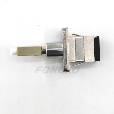 China Multimode 50/125 Fiber Optic Adapter SC Metal Female LC ABS Male Transform for sale