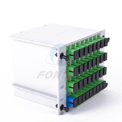 China FTTH Sc Apc 1x32 Plug In Outdoor Fiber Splitter Passive Optical Coupler for sale