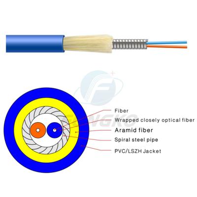 China PVC beschichtete Kern-gepanzertes Kabel des Gjsfjv-Verteilungs-Lichtwellenleiter-2 zu verkaufen