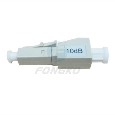 China OEM Multimode MM 10dB Fiber Optic Attenuator LC PC 50/125 for sale