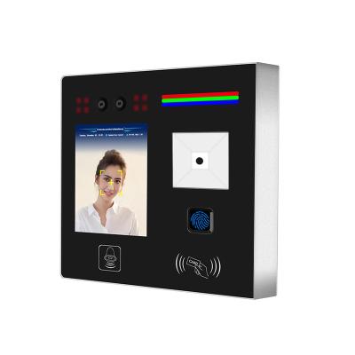 China Motion Detection 2.4 Inch Screen Dynamic Face Recognition QR Code Reader Scanner Fingerprint Time Attendance Software Access Control Machine for sale