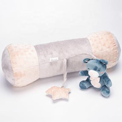 China toys & Decoration & Gifts Cylindrical Anti Cotton Flat Head Bolster Soothe Pillow Newborn Baby Bedding Side Sleeper Pillow for sale