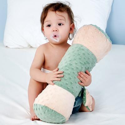 China toys & Decoration & Gifts Cotton Quilted Baby Crib Cherry Lemon Bear Embroidered Cylindrical Kids Bumper Baby Soothe Pillows Crib Protector 50*16CM for sale