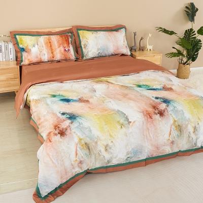 China Factory Wholesale Anti-Static Sheets 100% Polyester Brushed Microfiber To Pigment Printed Fabric For Bedding Set Sheets for sale