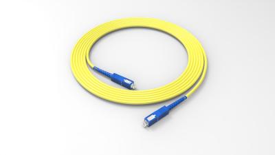 China Single Mode Simplex SC UPC to SC UPC Fiber Optic Patch Cord for sale