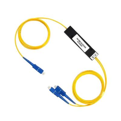 China Optical Ftb Insertion Card Typ Splitter Sc APC Upc Singlemode Fiber Optic 1X2 Coupler for sale