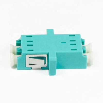 China Eenvoudig model optische vezel adapter LC Upc tot LC Upc Duplex Om3 adapter met flenster Te koop