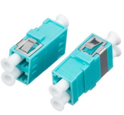 China Blauw Plastic Fiber Optic Adapter LC/Upc Duplex Om3 Single Mode Fiber Adapter Te koop