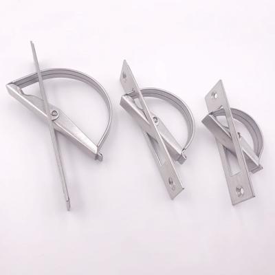 China Stainless Steel Installation Modern Tatami Concealed Invisible Rotary Cabinet Door Handles for sale