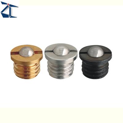 China Steel Machinery RTS Flange Ball Nose LBP Screw Spring Ball Plungers ZFBPJS for sale