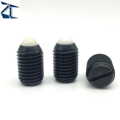 China Pom Slotted Machinery RTS ZBPEN Long Ball Head Bolt Screw Spring Steel Ball Plungers for sale