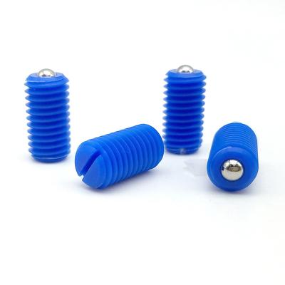 China GN615.2-IN Machinery RTS Spring Plunger Press Fit Ball Spring Blue Housing Plunger for sale