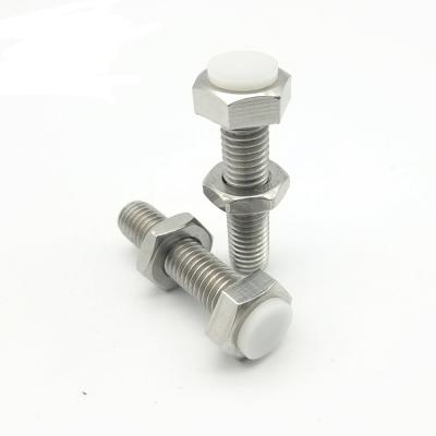 China Polyacetal Galvanized Straight Shape Plug Bolts Standard Plug Bolts With Bumpers for sale