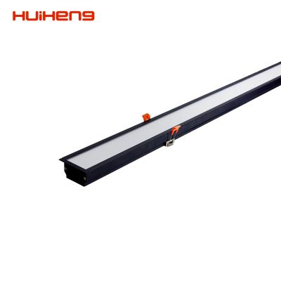 China Modern Linear Light Aluminum Modern LED Hotel Office 25w 30w RGB Linkable Anti-glare Led Ceiling Lamp Recessed Linear Light for sale