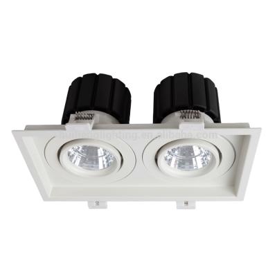 China Modern 18W 14W LED Double Head Grill Light Fixture For Commercial Shop for sale