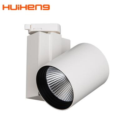 China Project Huiheng Hot Sale Cylinder Store Spot 2000lm Track Light Spot, 4 Wire COB LED Zhongshan Track 20W Jewels for sale