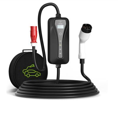 China Level 2 Electric Vehicle GB/T EV Car Charger Home Type2 16A 3 Phase Css2 Mode 2 Portable Ev Electric Car AFB2-M2-11 for sale