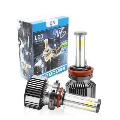 China N6 Cars H4 Led Headlight 6 Side Highlight Modified H11 Headlight Bulb for sale