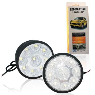 China 12V 5050 Driving Car Fog Lamp Led Bulb Round Led Daytime Running Light for sale