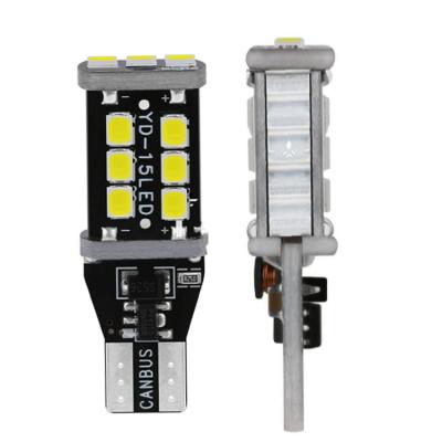 China W6W WY16W 15 SMD Automotive LED Headlight 2835 Stop Light T15 Car Led Light for sale