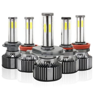 China COB 6 Sides 360 Degree LED N6 Car Headlights Bulbs H1 H3 H4 H7 9005 9006 for sale