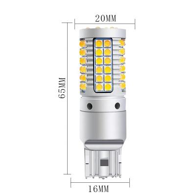 China 69smd Ba15s Auto Led Turn Signal Lights 23w Canbus 7440 3030 for sale