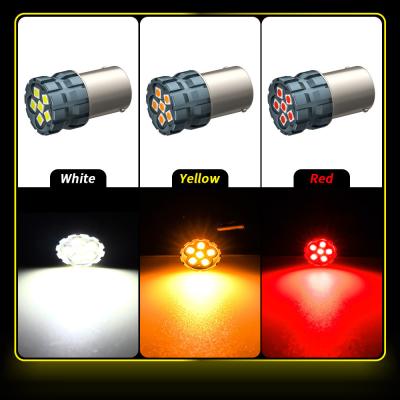 China 100% Canbus Bau15S Ba15S T25 1156 LED Bulb 900Lm 3030 Chips 6LED 12V Brake Turn Signal Lights 6W for sale