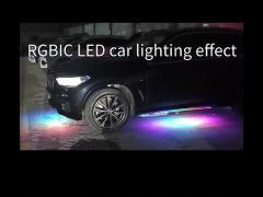 Automotive LED Interior Lights Multi Color Remote Control ABS Lamp Set