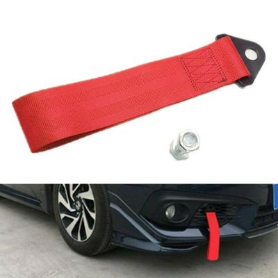 China Steel Car Racing Tow Strap / Tow Hook Strap for sale