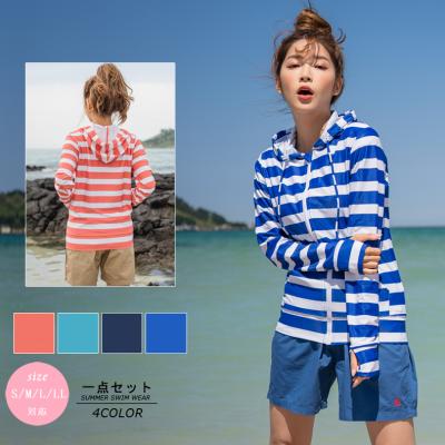 China High Quality Women Anti-UV Print Stripe Long Sleeve Zipper Sun Protection Wear Outdoor Sports Wear for sale