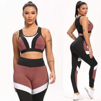 China Breathable Modern Fitness And Style Color Joint Yoga Wear High Quality Female Active Wear for sale