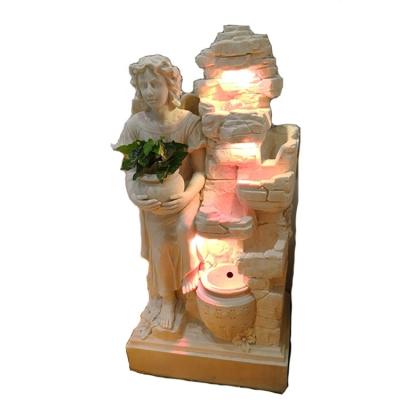 China Home Decoration Hot Sale Outdoor Resin Garden Water Fountains Stone Fountains for sale