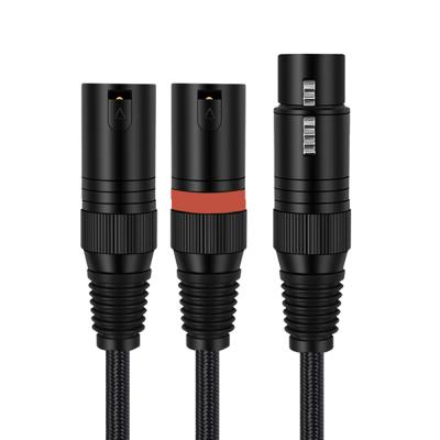 China High Fidelity Microphone Xlr Female To Male 2Xlr Cable 3 Pin OFC Cable Microphone High Quality Audio Extension Cable for sale