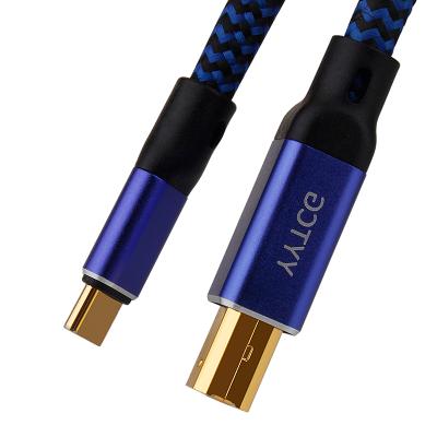 China YYTCG USB C to Type B 6N OCC Other Hi-Fi Cable Type High Fidelity Data Cable Universal Data Line USB Audio Cable for sale