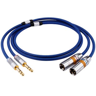 China DVD Player Professional 6.5mm XLR Cable TRS Stereo To XLR Male / Female Microphone Cable For Audio Speaker 6.35 To XLR for sale