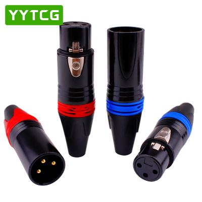 China audio & Video Manufacturer 3 Pin Male Female Cable Connectors High Quality XLR Connectors Audio Plug for sale