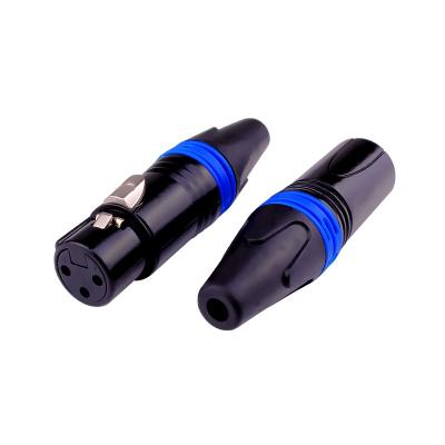 China audio & Male XLR Connectors 3 Pin Audio Microphone Cable Connector Video XLR Connector Adapter For Microphone Cable for sale