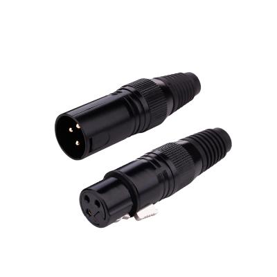 China audio & free shipping HI-FIDELITY video cheap wholesale audio HI-FI video DIY XLR 3 pins male female speaker plug xlr conector for sale