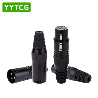 China audio & Video XLR Connector Plugs 3pin 3 Pin Female Female XLR Male Female Jack Connector for sale