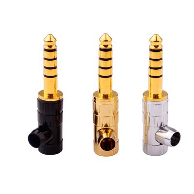 China audio & Video Gold Plated 4.4mm Jack 5 Pole DIY Earphone Audio Adapter for sale