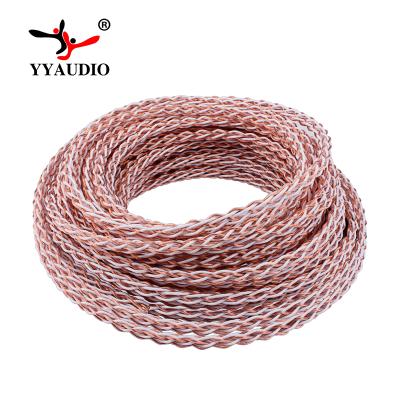 China Bulk Speaker 4TC Speaker YYAUDIO Pure High End High Fidelity Speaker Cable OCC Diy Bulk Cable With 8 Cores for sale