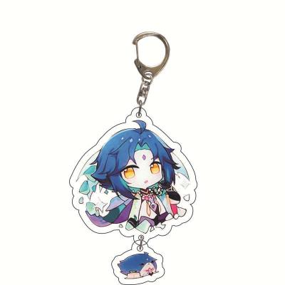 China Plastic Wholesale Manufacture Acrylic Key Chain Custom Printed Acrylic Charms for sale