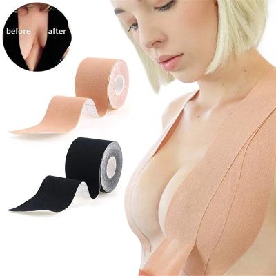 China Boob Tape Self Adhesive Nipple Cover Bra For Women Adhesive Invisible Bra Nipple Pies Covers Breast Lift Tape Lift Up Sticky Strapless Pad for sale