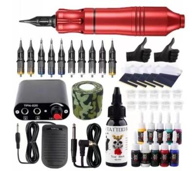 China New Style Best Price Tattoo Full Set Professional Pen Machine Set Full Accessories Tattoo Machine Kit for sale