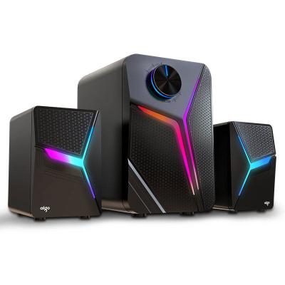 China Yes Computer Personal Computer Audio Desktop Subwoofer Sound Quality Good With RGB PC Microphone Built-in Sound Box for sale