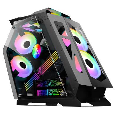 China Special Shaped Cases And Towers Desktop Computer Cabinet PC Computer Chassis K Case M-ATX PC Gaming Case for sale