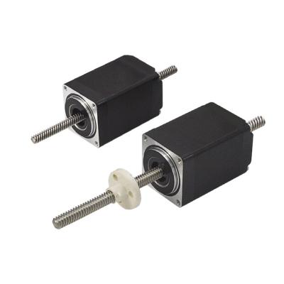 China 28LHS Double Shaft Series 140N Force 2 Phase Nema11 No Captive & External Nut Hybrid linear Stepper Motors Acuators for sale