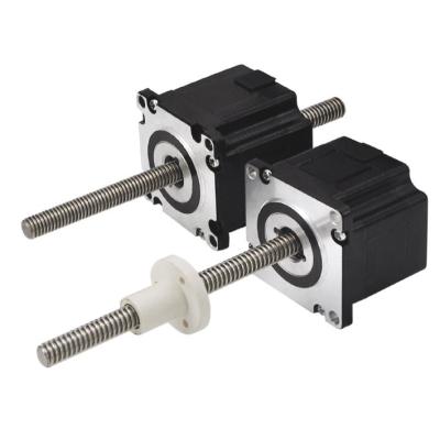 China 1000N Force 2 Phase Nema 23 6 Wire Stepper Motor Non Captive Hybrid Linear Acuators for sale