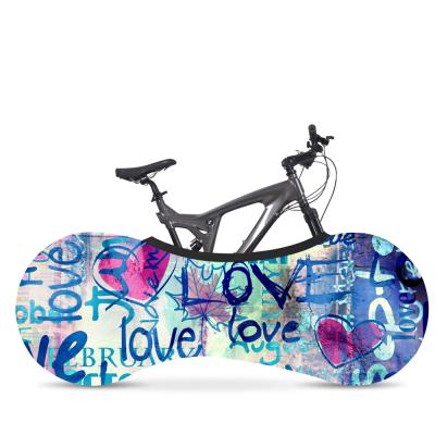 China Customer elastic and tight design anti-dust storage sand polyester indoor bicycle cover for sale